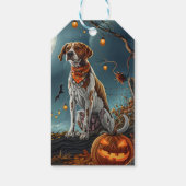 Treeing Walker Halloween Spooky Cadeaulabel (Achterkant)