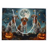 Treeing Walker Halloween Spooky Groot Cadeauzakje (Achterkant)