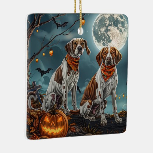 Treeing Walker Halloween Spooky Keramisch Ornament (Rechts)