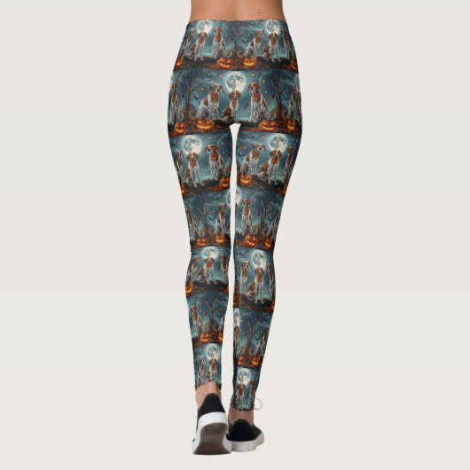 Treeing Walker Halloween Spooky Leggings (Achterkant)