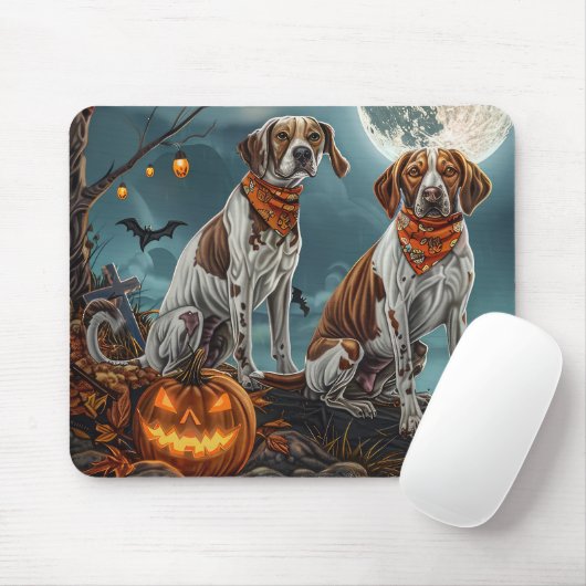Treeing Walker Halloween Spooky Muismat (Met muis)