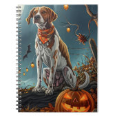 Treeing Walker Halloween Spooky Notitieboek (Voorkant)