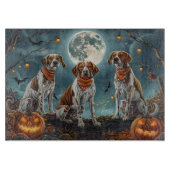 Treeing Walker Halloween Spooky Snijplank (Voorkant)