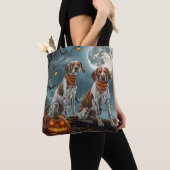 Treeing Walker Halloween Spooky Tote Bag (Dichtbij)
