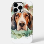 Treeing Walker Kerstkrans Feestelijke Pup Case-Mate iPhone Case (Achterkant)