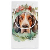 Treeing Walker Kerstkrans Feestelijke Pup Klein Cadeauzakje (Achterkant)