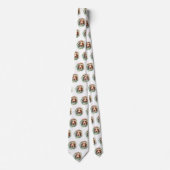 Treeing Walker Kerstkrans Feestelijke Pup Stropdas (Voorkant)