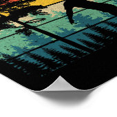 Treejected Grappige Disc Golf Discs Slaan Domme Bo Poster (Hoek)