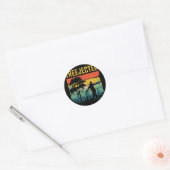 Treejected Grappige Discgolfschijven Slaan Domme B Ronde Sticker (Envelop)