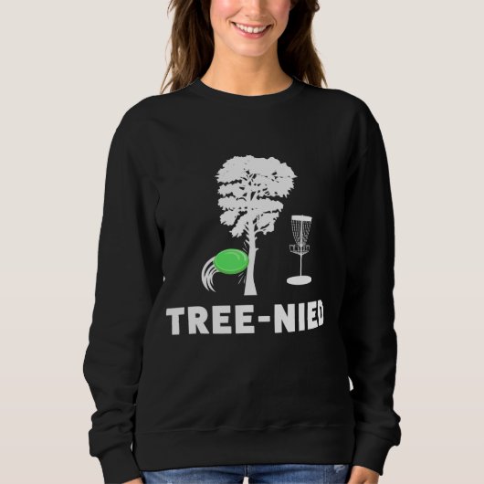 Treejection Disk Golf Funny Tree Frisbee Golf Disk Trui (Voorkant)