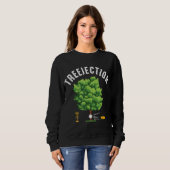 Treejection Grappige Disc Golf Speler Frisbee Golf Trui (Voorkant volledig)