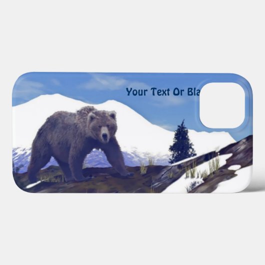 Treeline Grizzly Case-Mate iPhone Case (Achterkant (horizontaal))