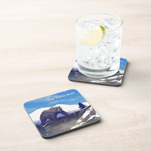 Treeline Grizzly Drankjes Onderzetter (Rechterzijde)