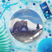 Treeline Grizzly Papieren Bordje (Feest)