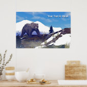Treeline Grizzly Poster (Keuken)