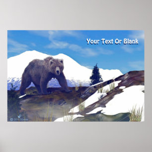 Treeline Grizzly Poster