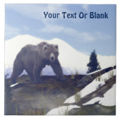 Treeline Grizzly Tegeltje (Voorkant)