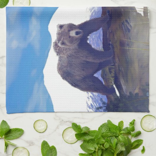 Treeline Grizzly Theedoek (Gevouwen)