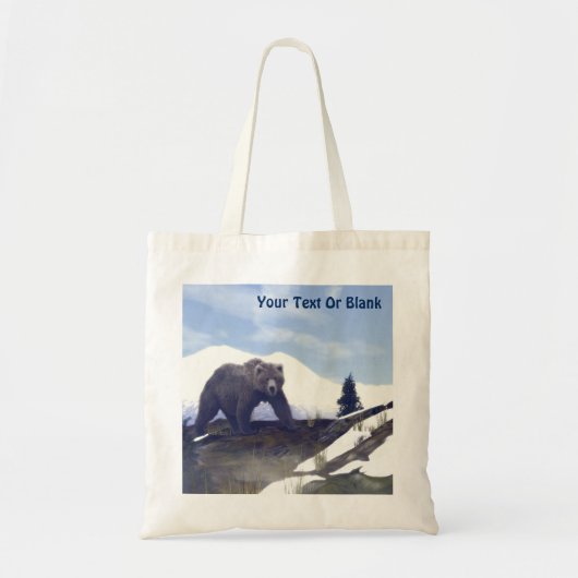 Treeline Grizzly Tote Bag (Voorkant)