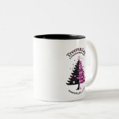 Treemazing Stockbridge 2024 Memorial Mok-DUOpaars Tweekleurige Koffiemok (Voorkant rechts)