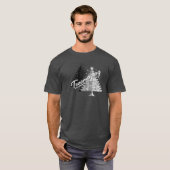 Treemazing Stockbridge Zwart/Wit T-shirt (Voorkant volledig)