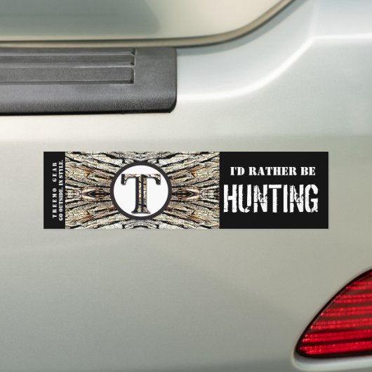 Treemo Gear Camo Persoonlijke Bumpersticker - Hunt (Op auto)