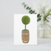 TreePlantedRainBarrel050811 Briefkaart (Staand voorkant)