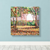 Trees 2009 canvas afdruk (Insitu (Houten vloer))