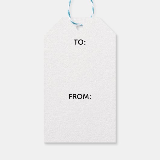 Trees and Snowflakes Cadeaulabel (Achterkant)