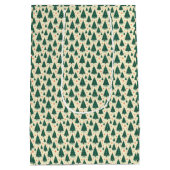 Trees and Snowflakes Medium Cadeauzakje (Achterkant)