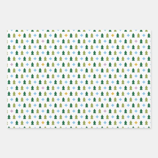 Trees and Twinkles Inpakpapier Vel (Voorkant 3)