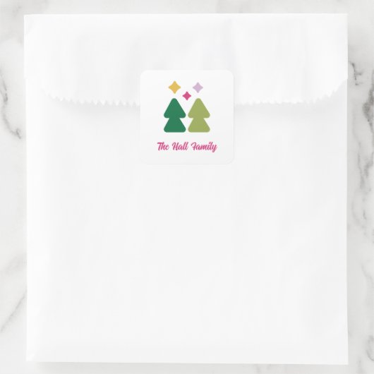 Trees and Twinkles Multi-Color Sticker (Tas)