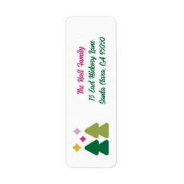 Trees and Twinkles Return Address Label