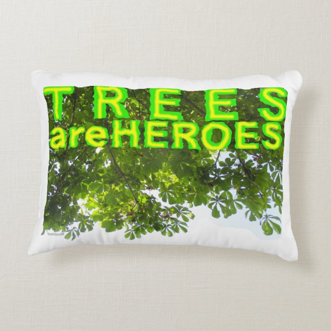 Trees Are Heroes - Accent Kussen (Achterkant)