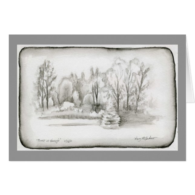 "Trees at Nancy's" (Voorkant Horizontaal)