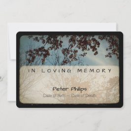 Trees  begrafenisherdenkingsdienst kaart