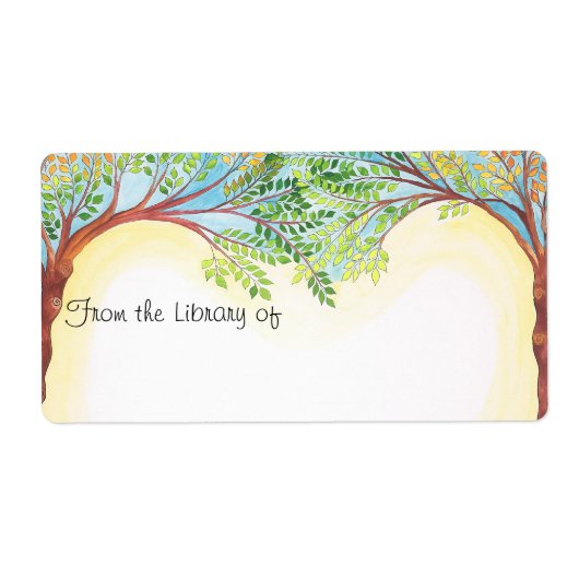 Trees Book bord Etiket (Voorkant)