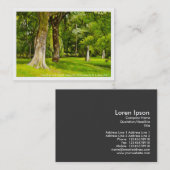 Trees Bute Park, Cardiff. Visitekaartje (Voorkant / Achterkant)