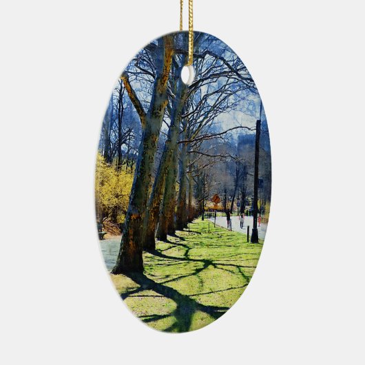 Trees Central Park NY Keramisch Ornament (Rechts)
