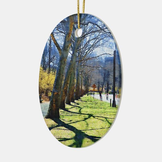 Trees Central Park NY Keramisch Ornament (Links)