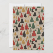  Trees Charm: Vrolijk kerstfeest Feestdagenkaart (Achterkant)