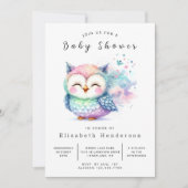 Trees Custom Owl Baby shower Kaart (Voorkant)