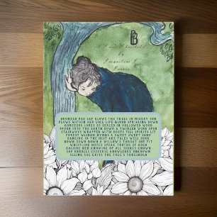 Tree's Drempelgedicht  Victoriaans kunst Briefkaart