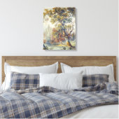 Trees en Pond (door John Ruskin) Canvas Afdruk (Insitu (Slaapkamer))