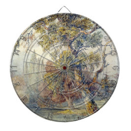 Trees en Pond (door John Ruskin) Dartbord