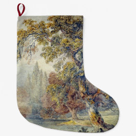 Trees en Pond (door John Ruskin) Grote Kerstsok