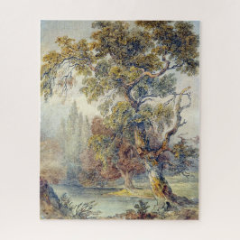 Trees en Pond (door John Ruskin) Legpuzzel