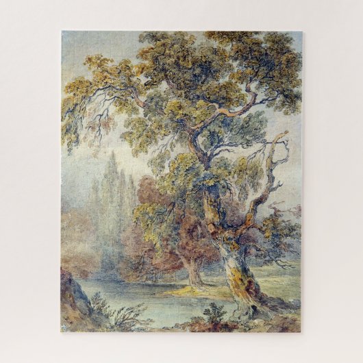 Trees en Pond (door John Ruskin) Legpuzzel (Verticaal)