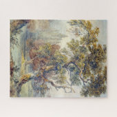 Trees en Pond (door John Ruskin) Legpuzzel (Horizontaal)