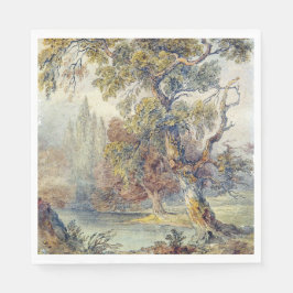 Trees en Pond (door John Ruskin) Servet